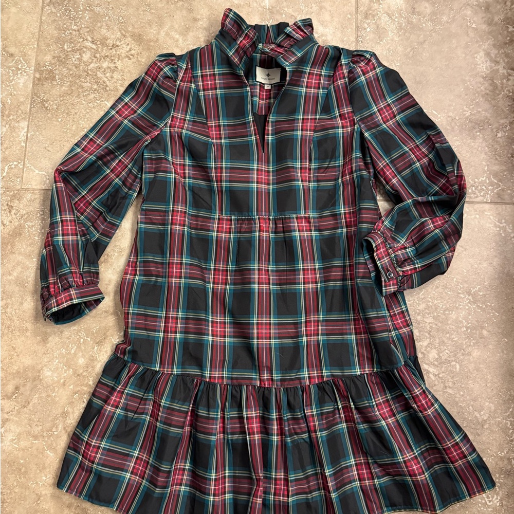 Tuckernuck Plaid Long-Sleeve  Dress